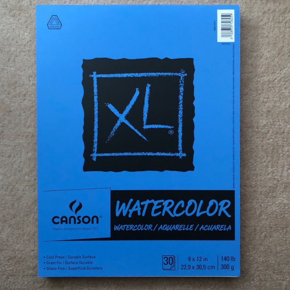 CANSON watercolor paper pad